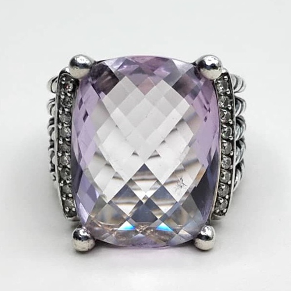 David Yurman Wheaton 20×15 Lavender Amethyst Diamond Ring